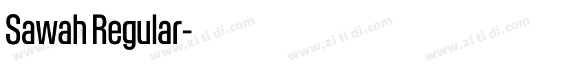 Sawah Regular字体转换